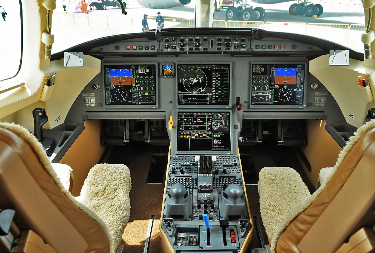 Dassault Falcon 7X — Poste de pilotage (illustration)