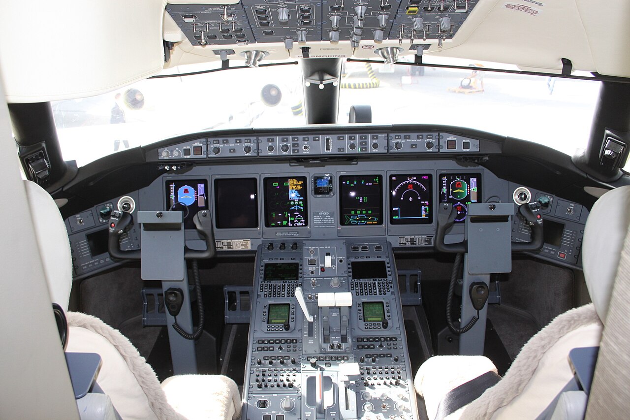 Bombardier Global 7500 — Poste de pilotage (illustration)