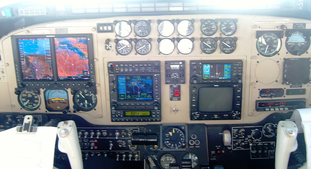 Beechcraft King Air 350i — Poste de pilotage (illustration)